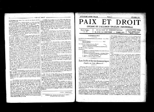 Paix et Droit.  (01/02/1924)